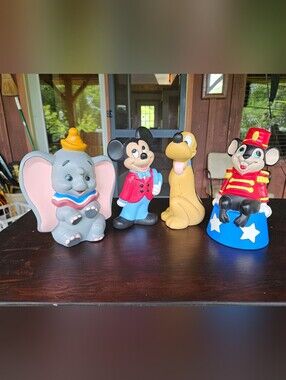 Disney Ceramic Figurines Set Of 4